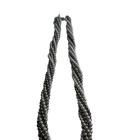 Layered Multicolor Faux Pearl Necklace – 16"-18" Adjustable - Picture 5 of 5